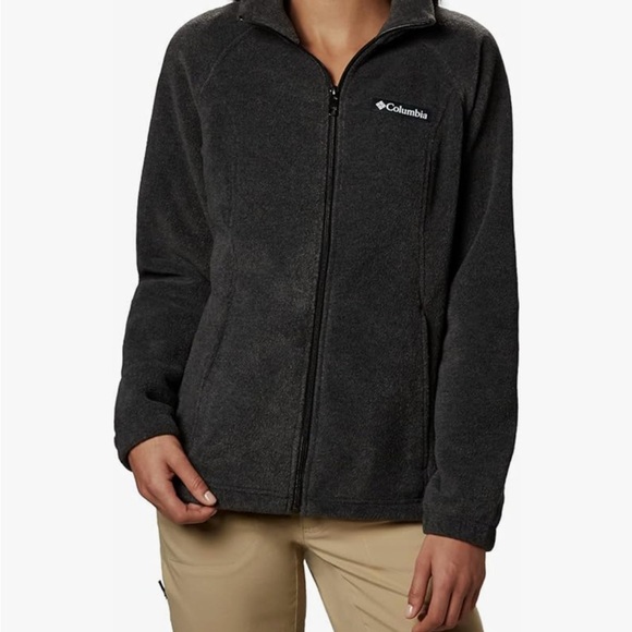 Columbia Charcoal Fleece Jacket - Picture 1 of 3